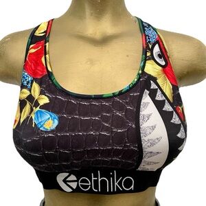 ETHIKA Bomber PLAIN JANE SPORTS BRA Size XL